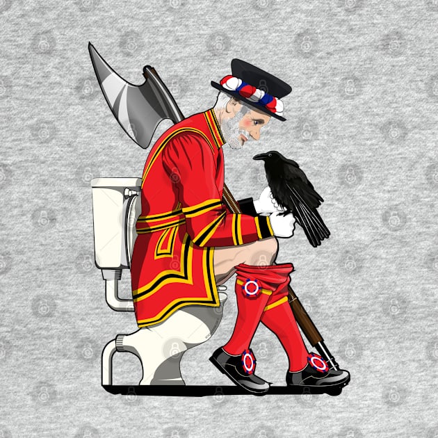 British Beefeater on the Toilet by InTheWashroom